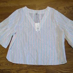 Metallic Sparkle Top